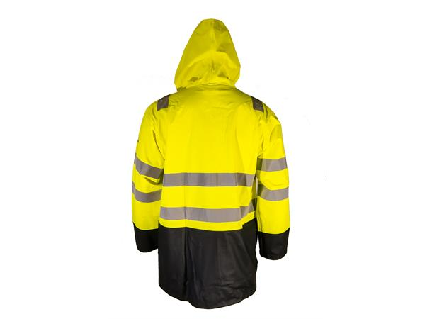 Bulldog regnjakke PU, gul/svart